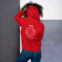 Load image into Gallery viewer, BRUCE777* GLOBE HOODIE RED
